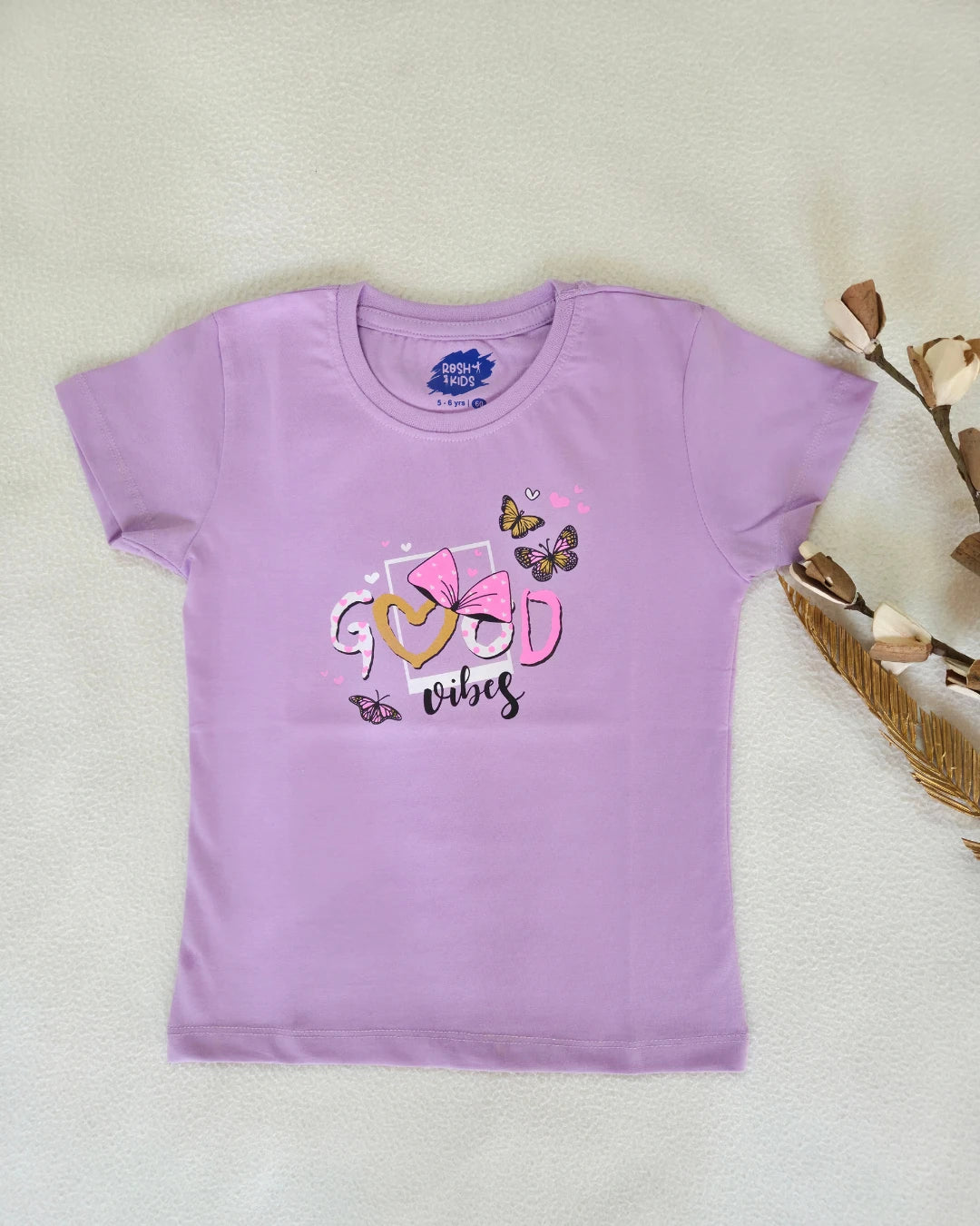 Good Vibes - Girls Hosiery Cotton T-Shirt