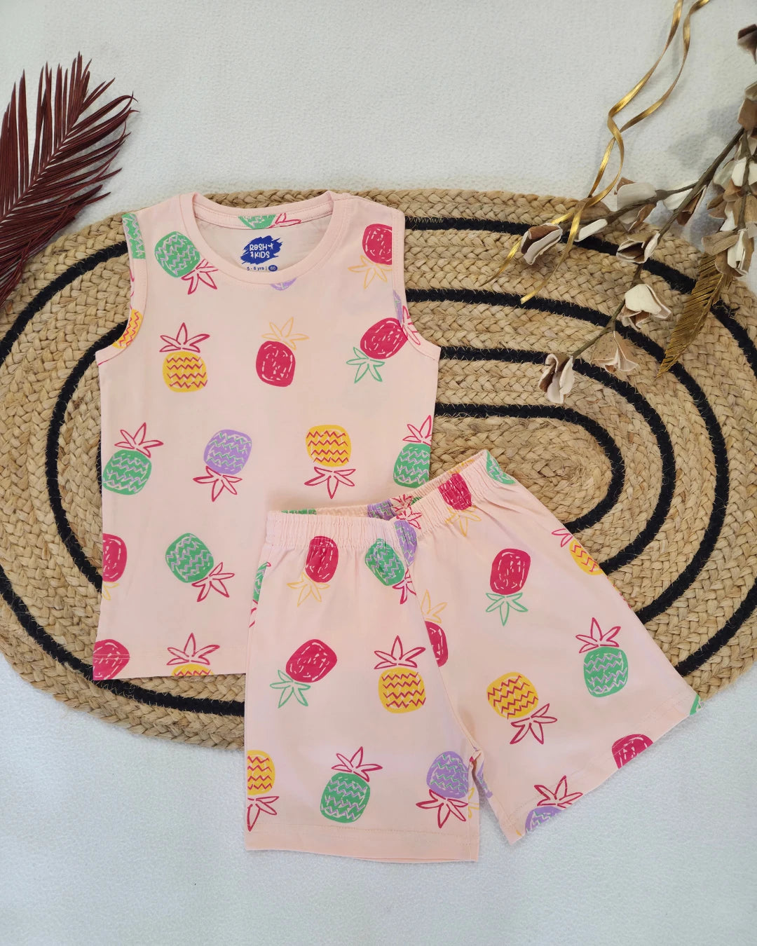 Fruit Burst - Girls Sleeveless Co-ords
