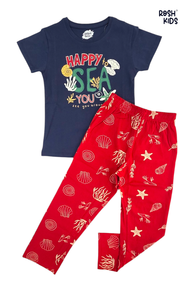 Happy To Sea You - Girls Pyjama Set
