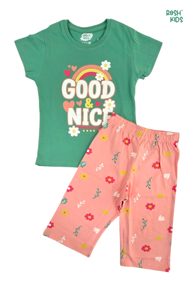 Good & Nice - Girls Capri 3/4th Set