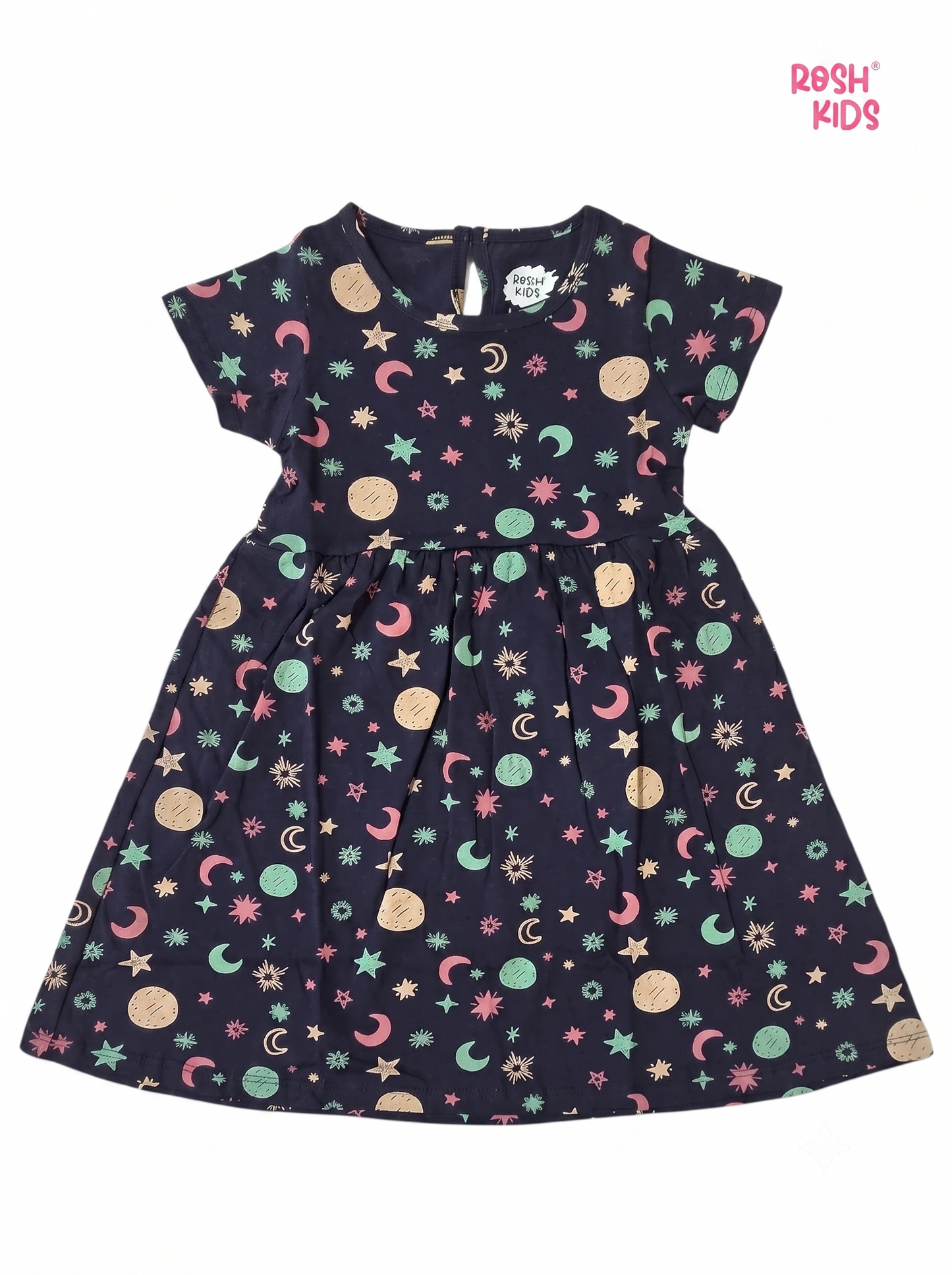 Starlight Dreams - Girls half Sleeve Frock