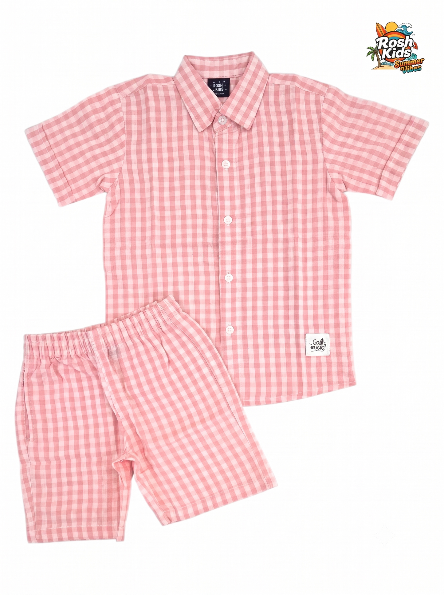Blush Pink - Boys Cotton Co-ords