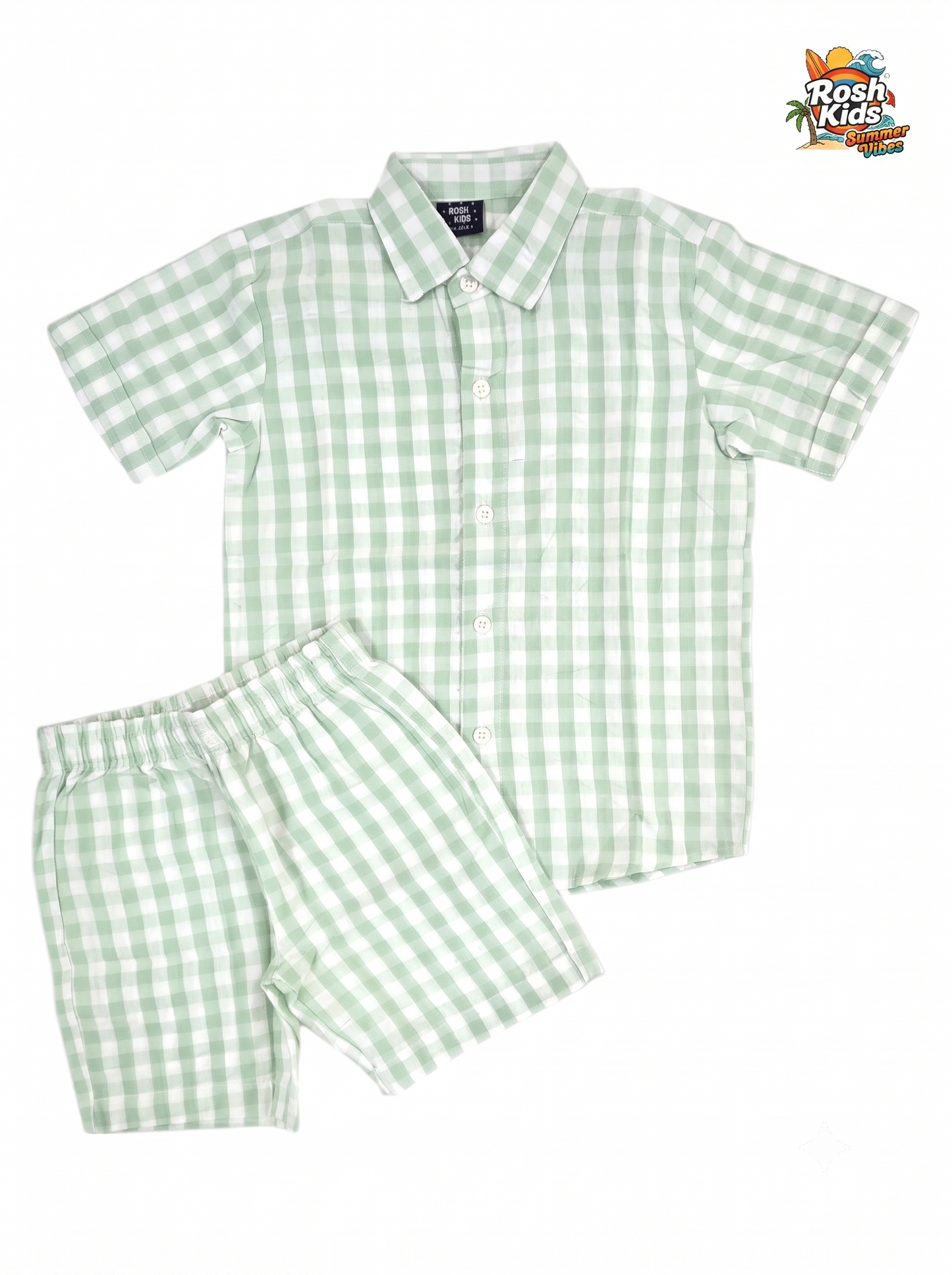 Sage Green - Boys Cotton Co-ords
