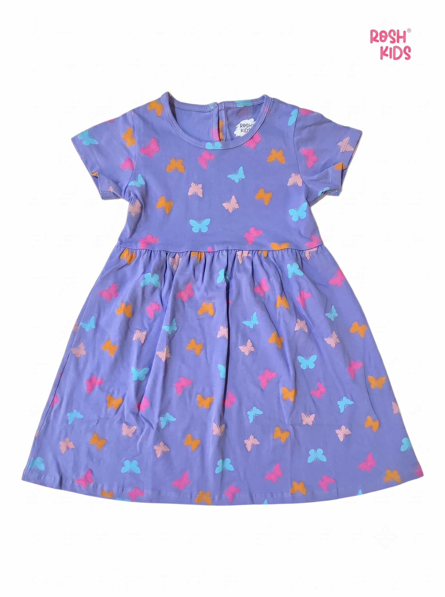 Butterfly Dreams - Girls half Sleeve Frock