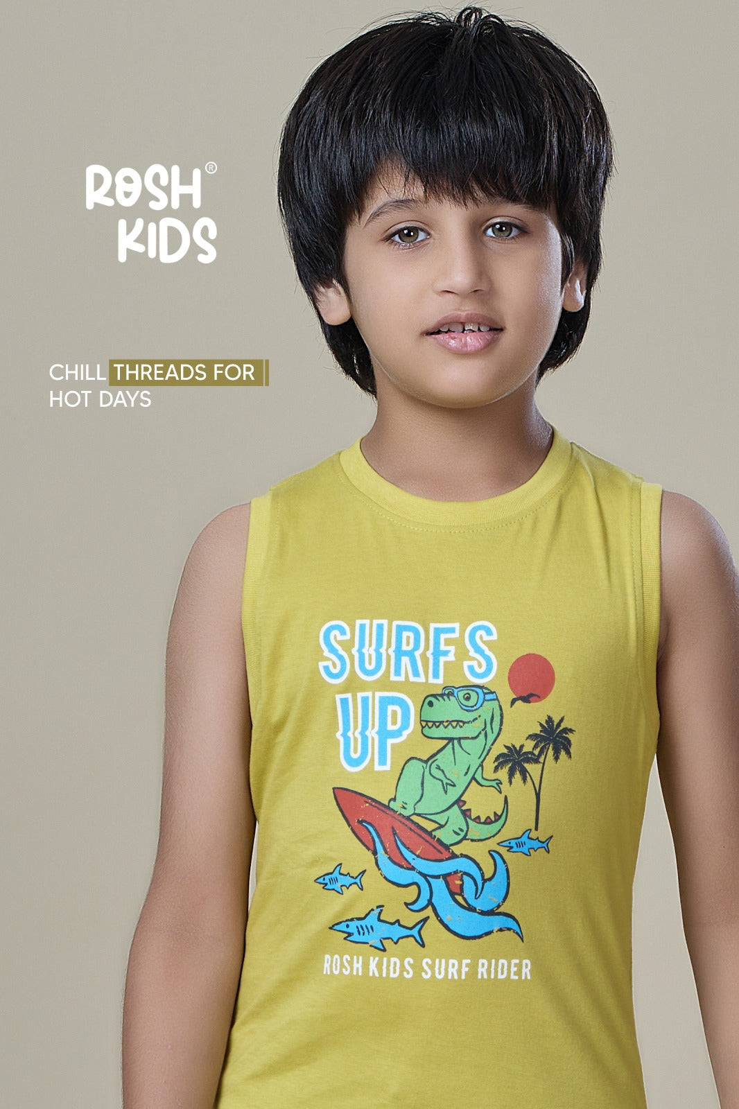 Surfs up - Boys Sleeveless T-Shirt