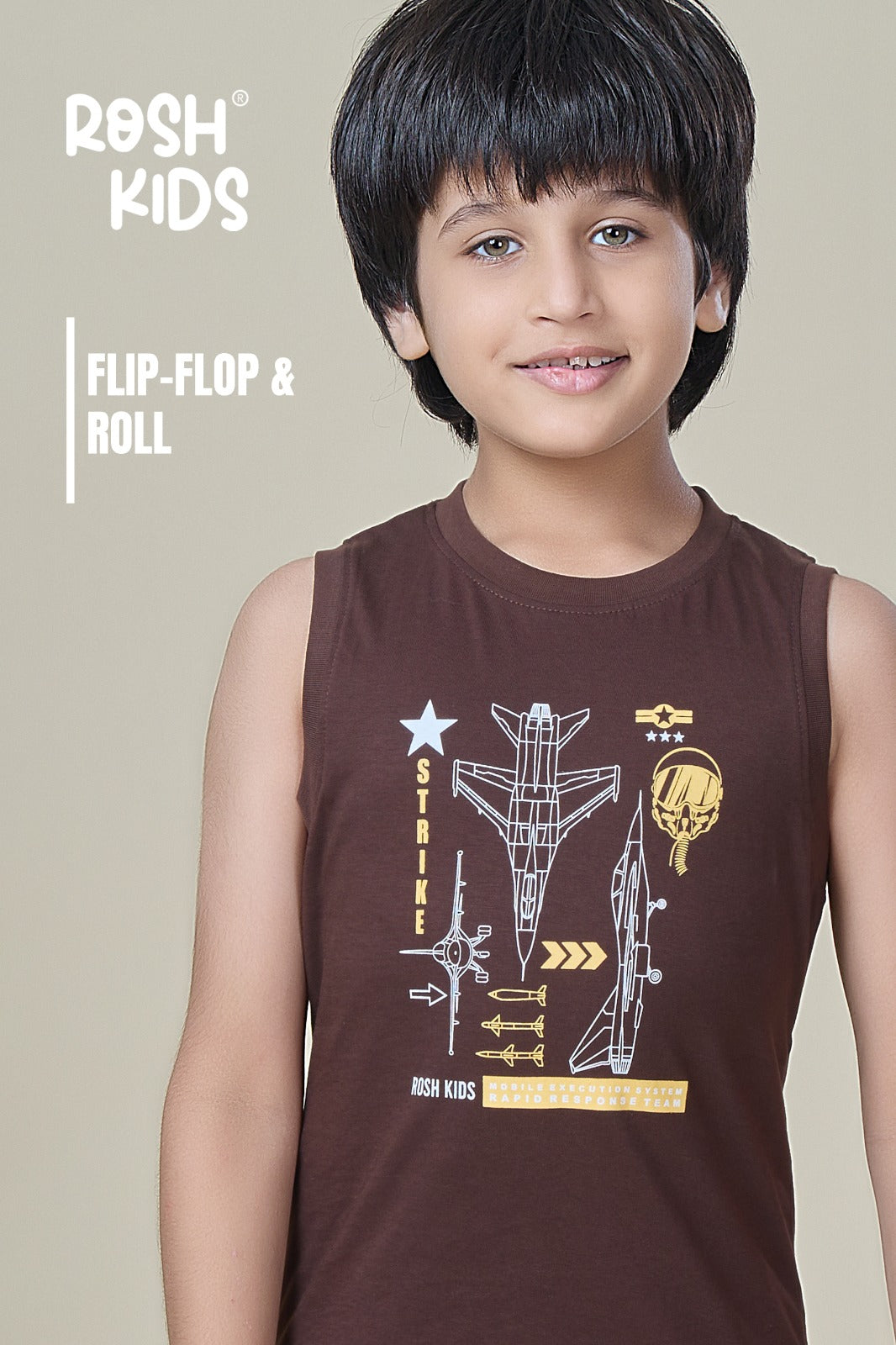 Aircraft - Boys Sleeveless T-Shirt
