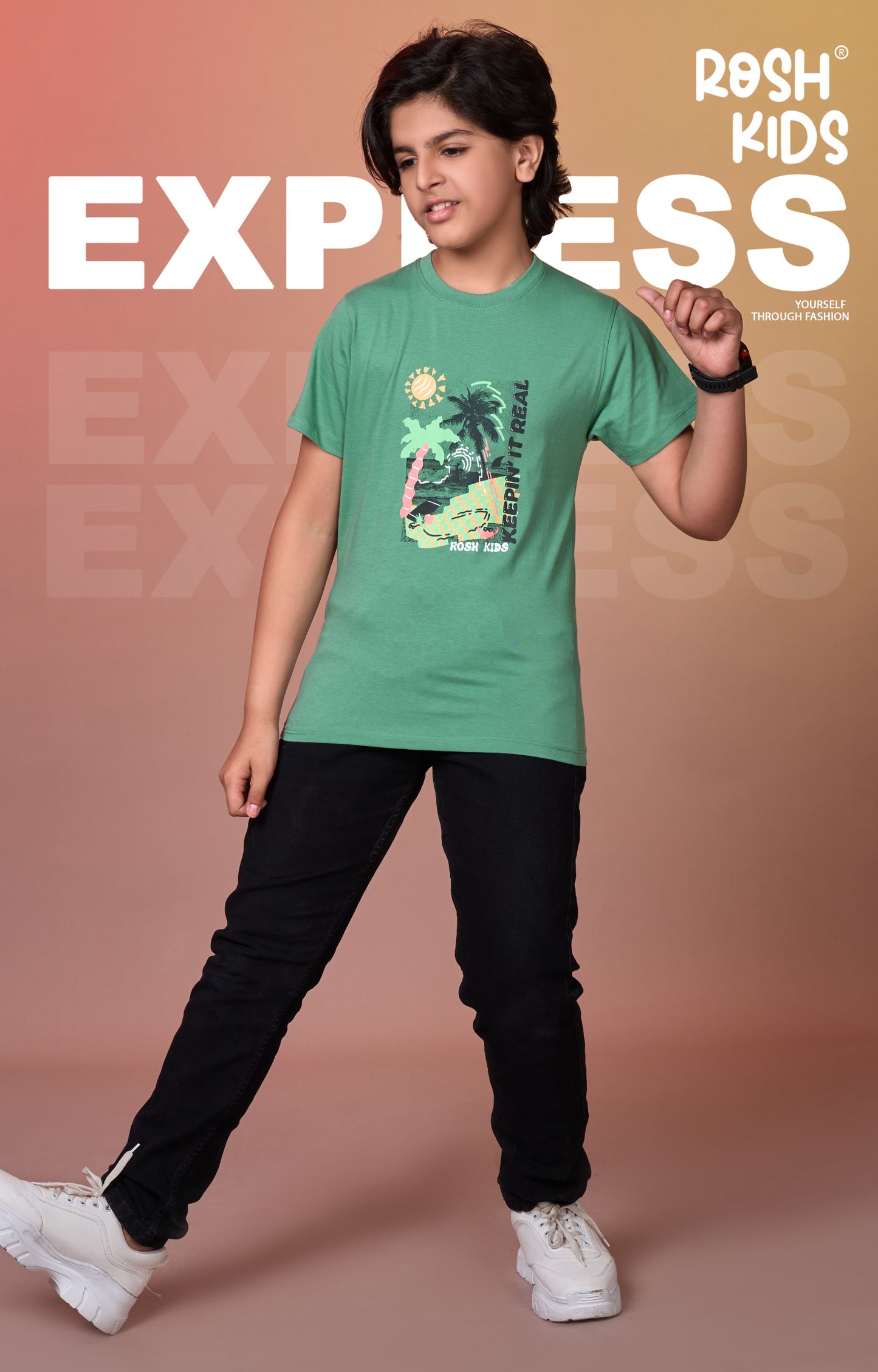 Sunny Side - Boys Half Sleeve T-Shirt