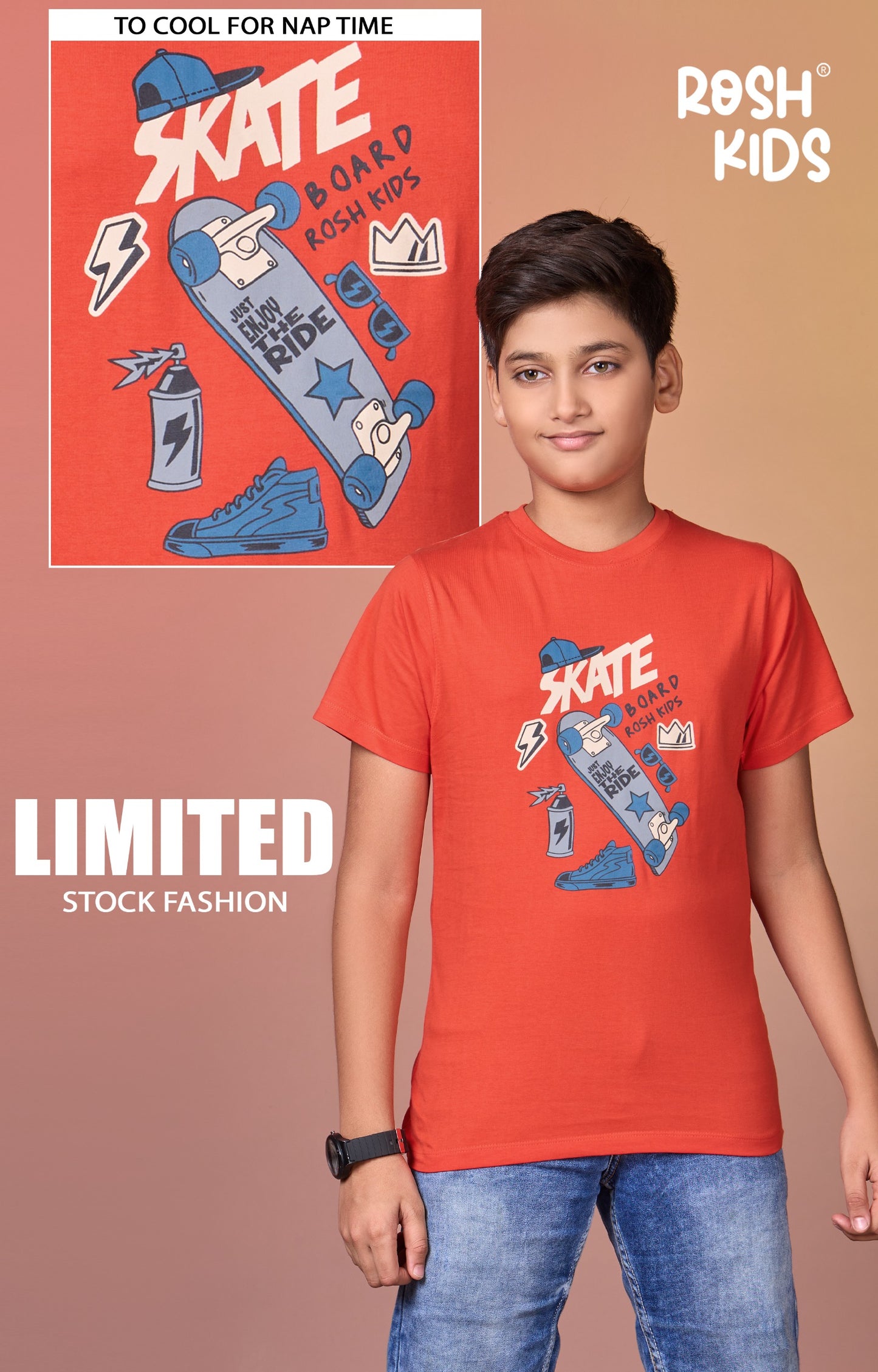 Skate - Boys Half Sleeve T-Shirt