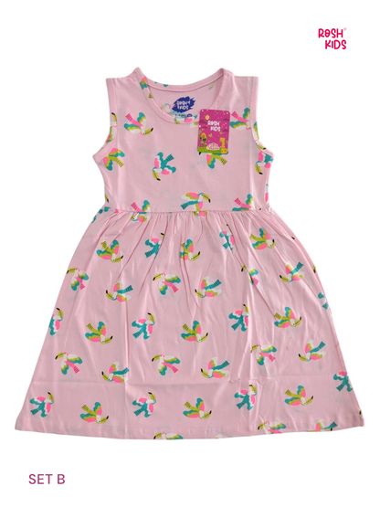 Wild Toucan - Girls Sleeveless Frock