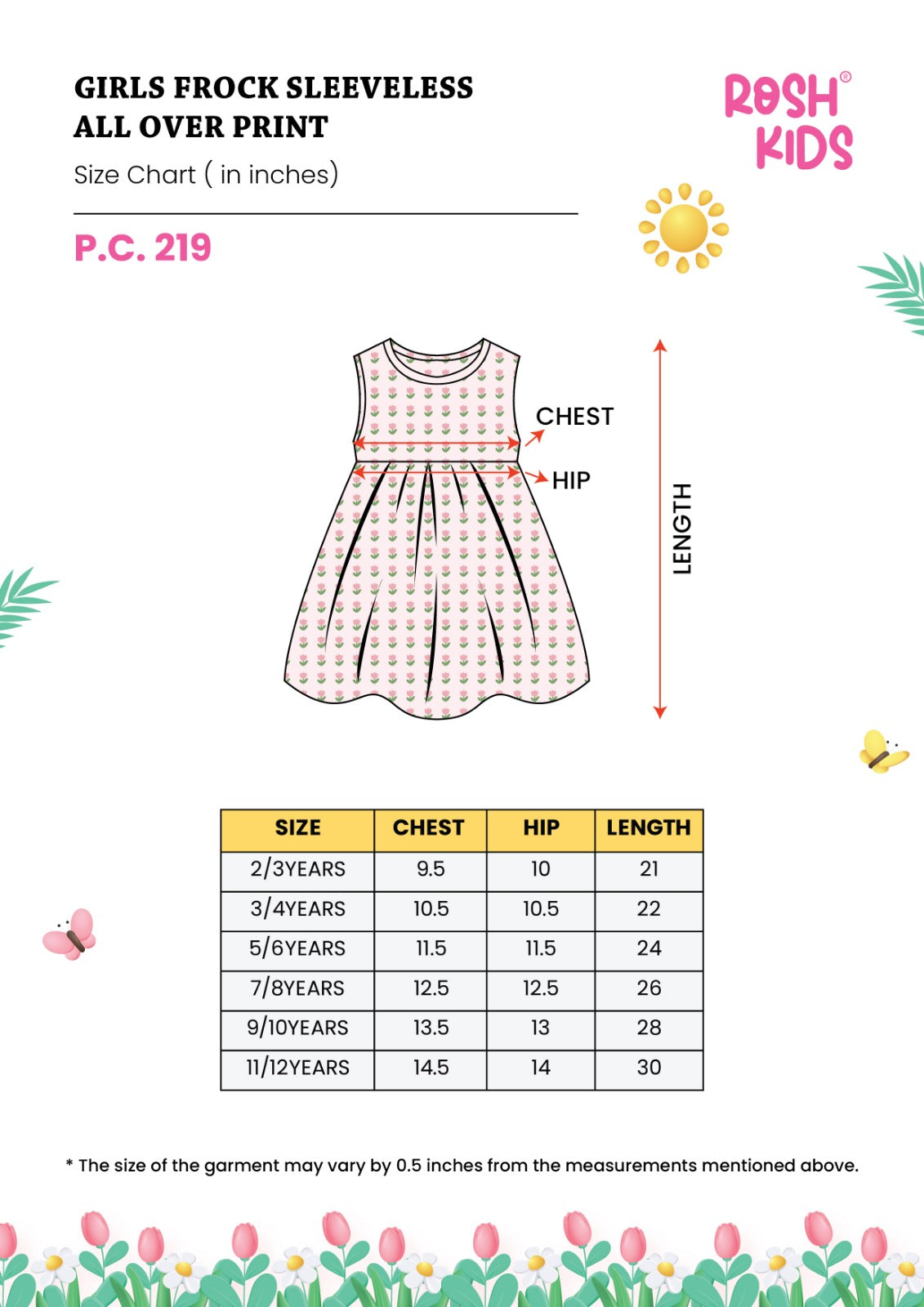 Hearts and Stars - Girls Sleeveless Frock