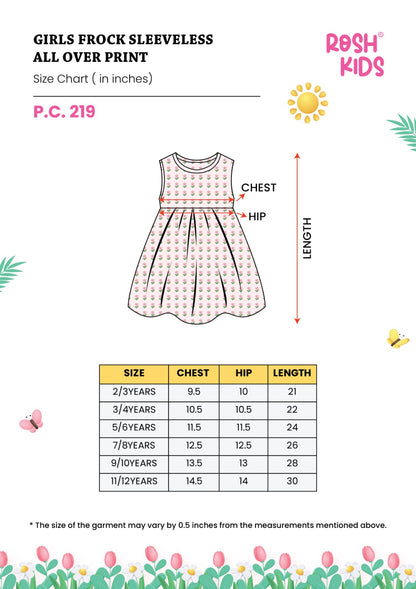Hearts and Stars - Girls Sleeveless Frock