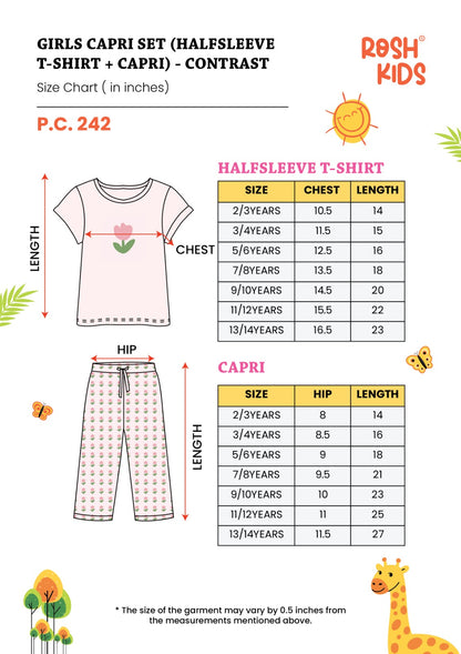 Unicorn - Girls Capri 3/4th Set