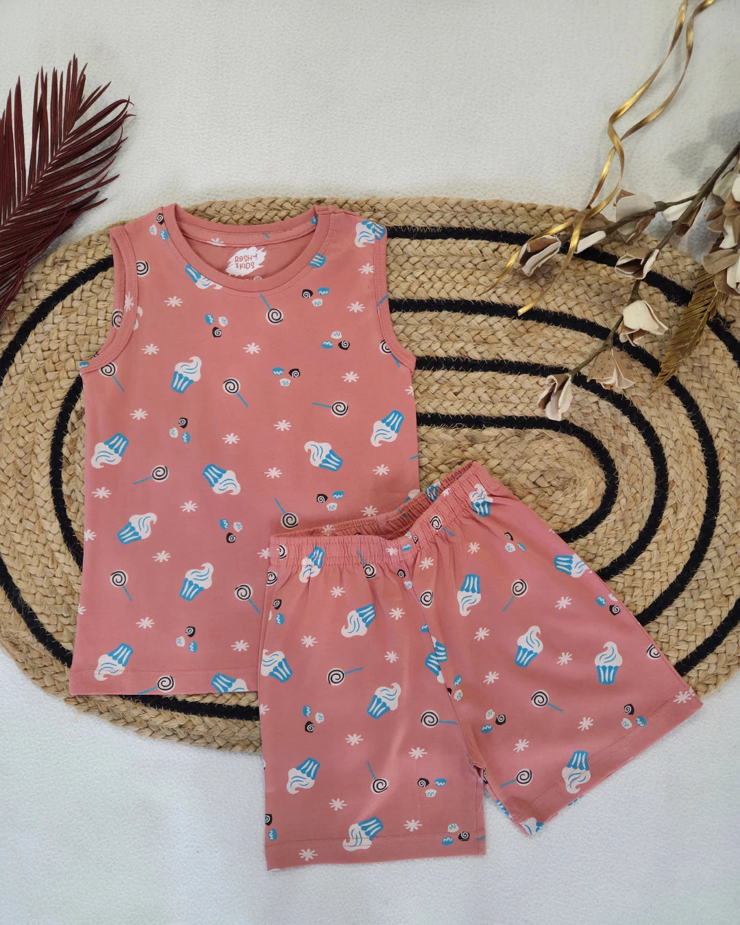 Cupcakes  - Girls Sleeveless Co-ords