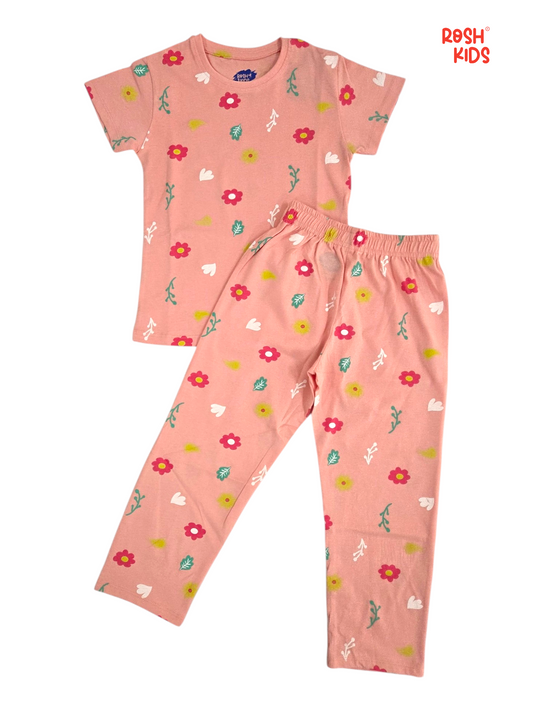 Coral Garden - Girls Pant Co-ords