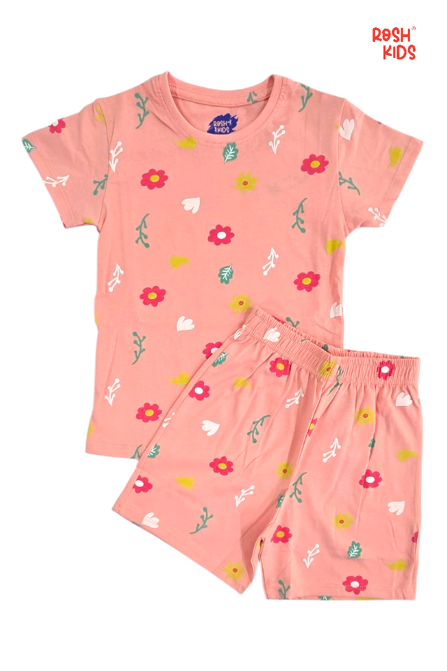 Coral Garden - Girls Shorts Co-ords