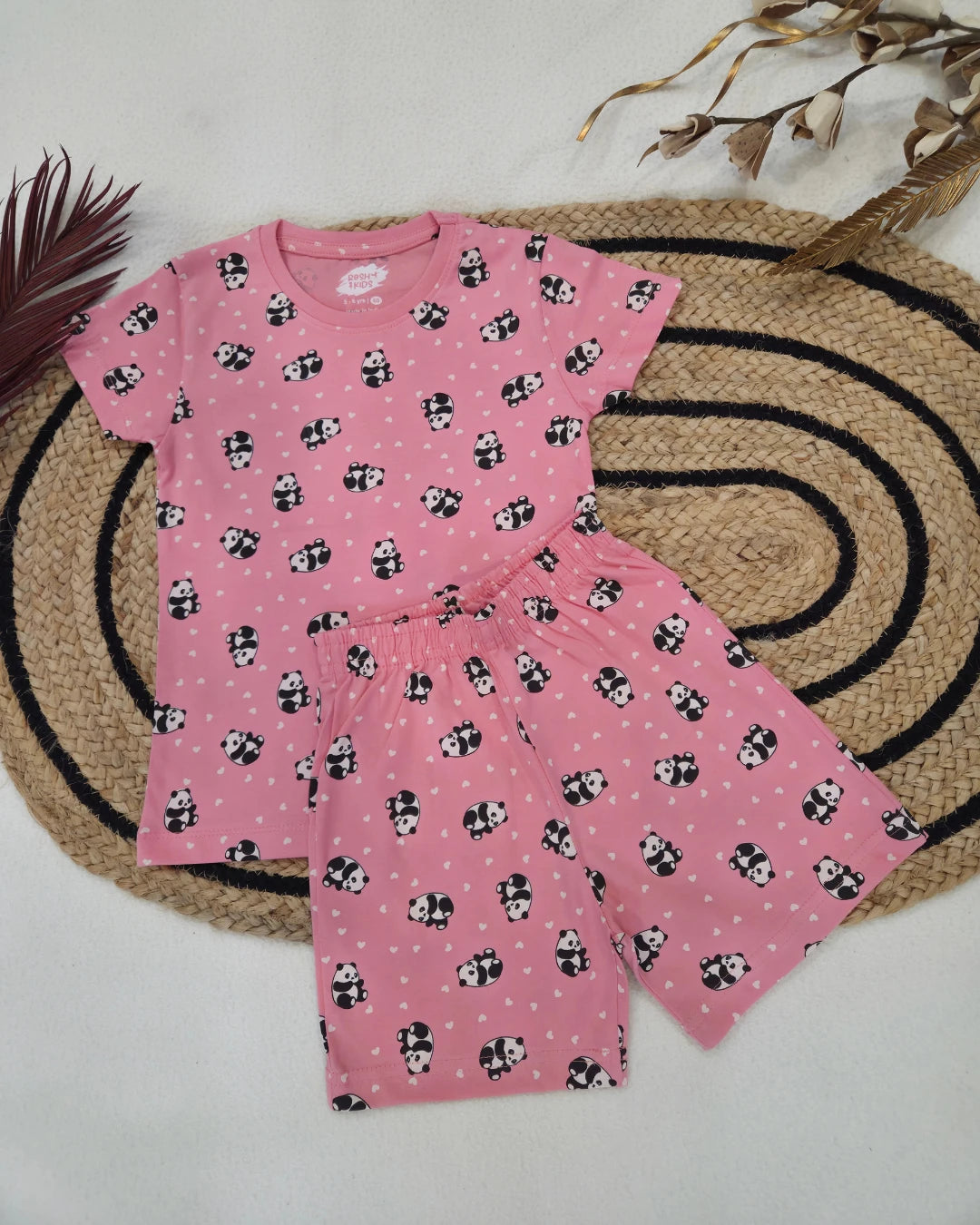 Panda - Girls Shorts Co-ords