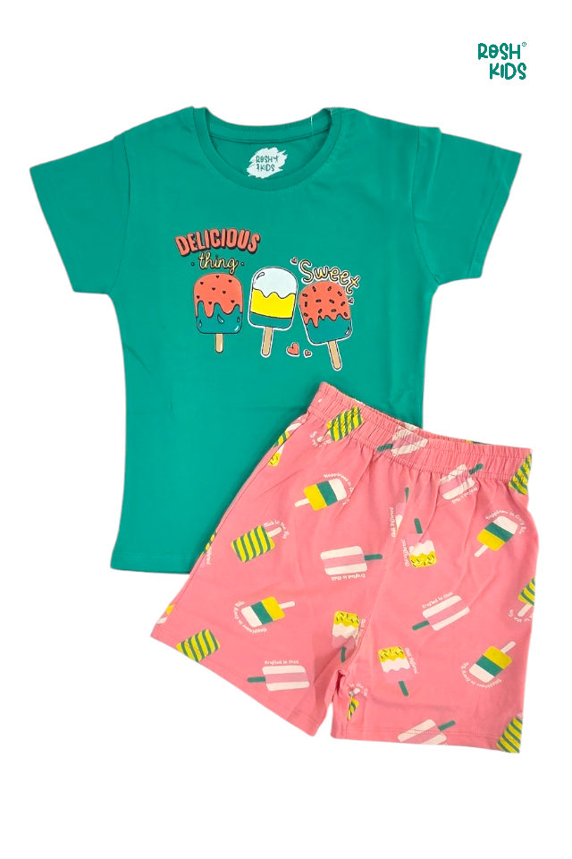 Deliciously Sweet Popsicle - Girls Shorts Set