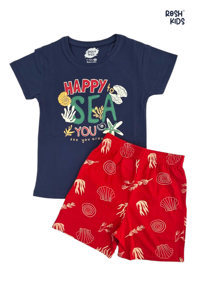 Happy to Sea You - Girls Shorts Set