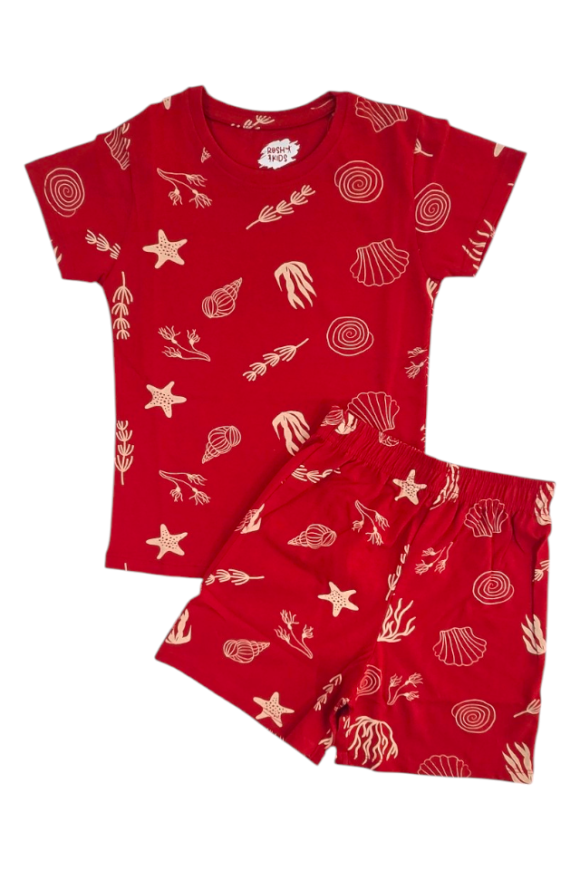 Seaside Shell - Girls Shorts Co-ords