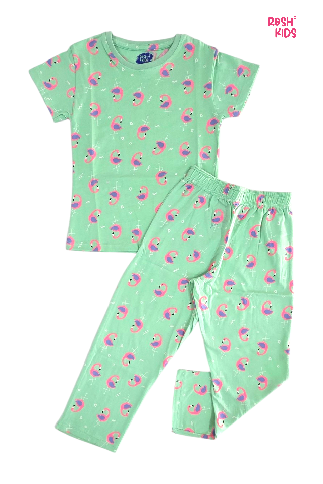 Flamingo - Girls Pant Co-ords