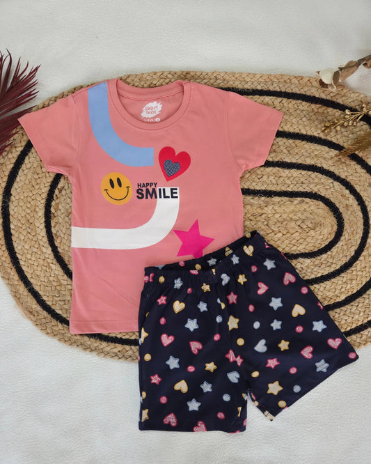 Happy Smile - Girls Shorts Set