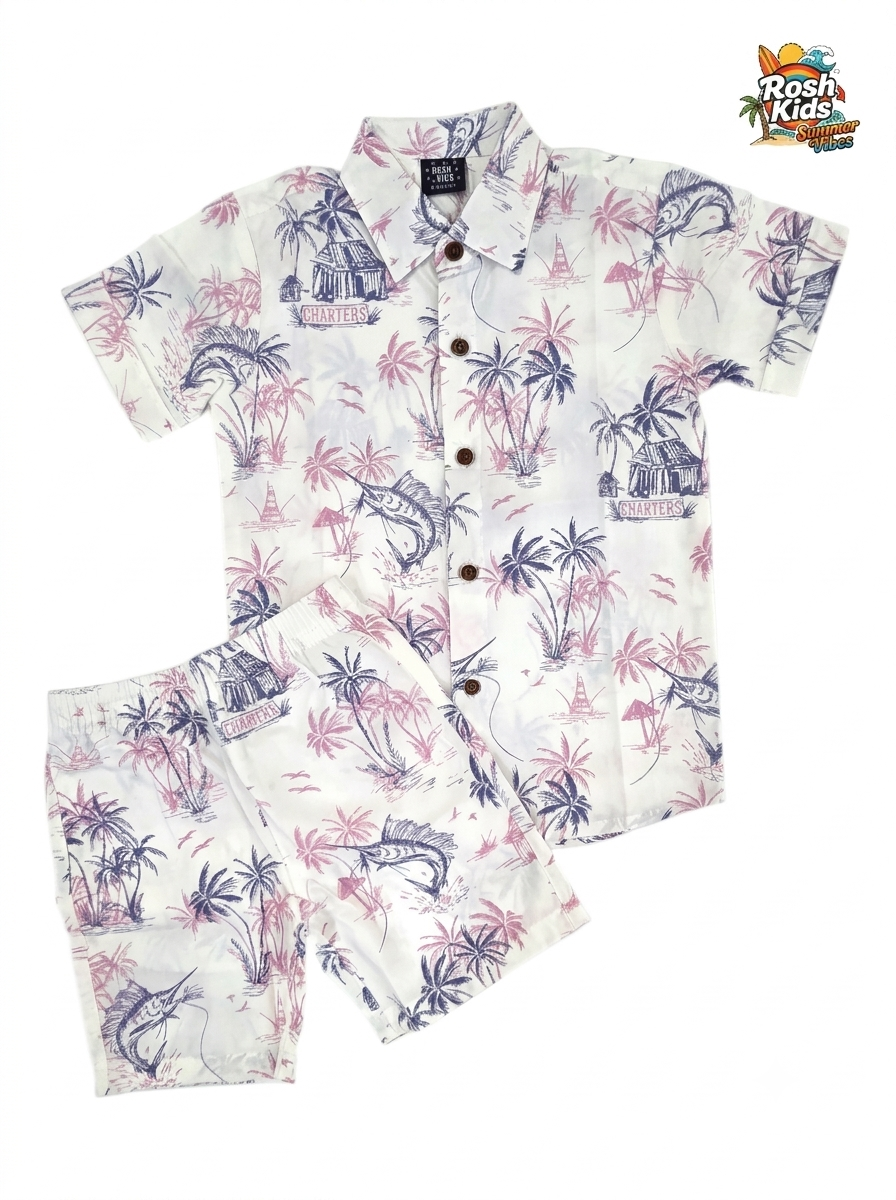 Coastal Hawaiian - Boys Cotton Co-ords