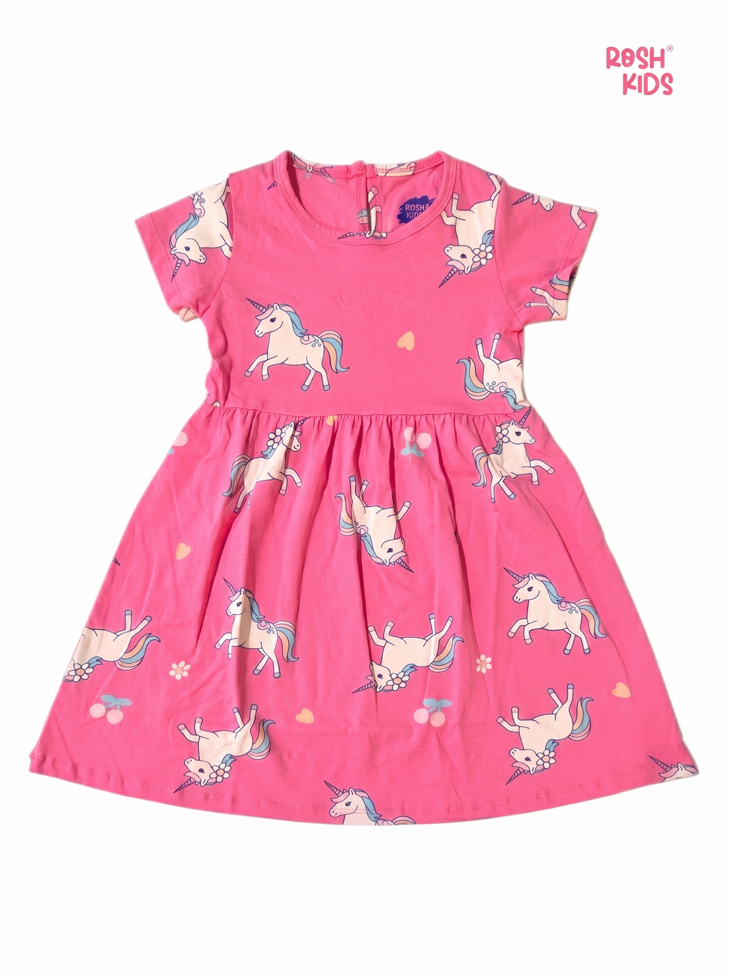 Unicorn - Girls half Sleeve Frock