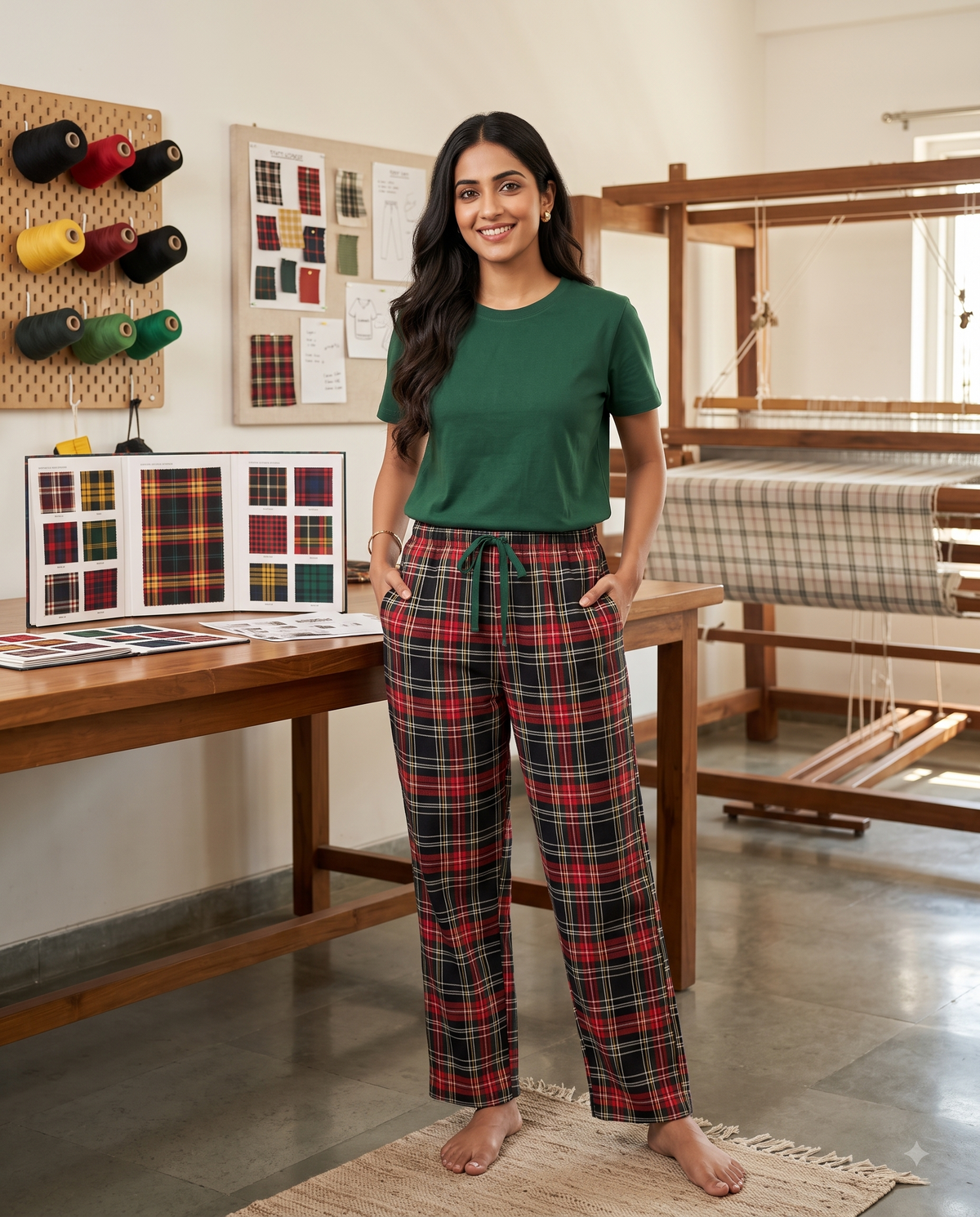 Women Woven Pyjama Pant