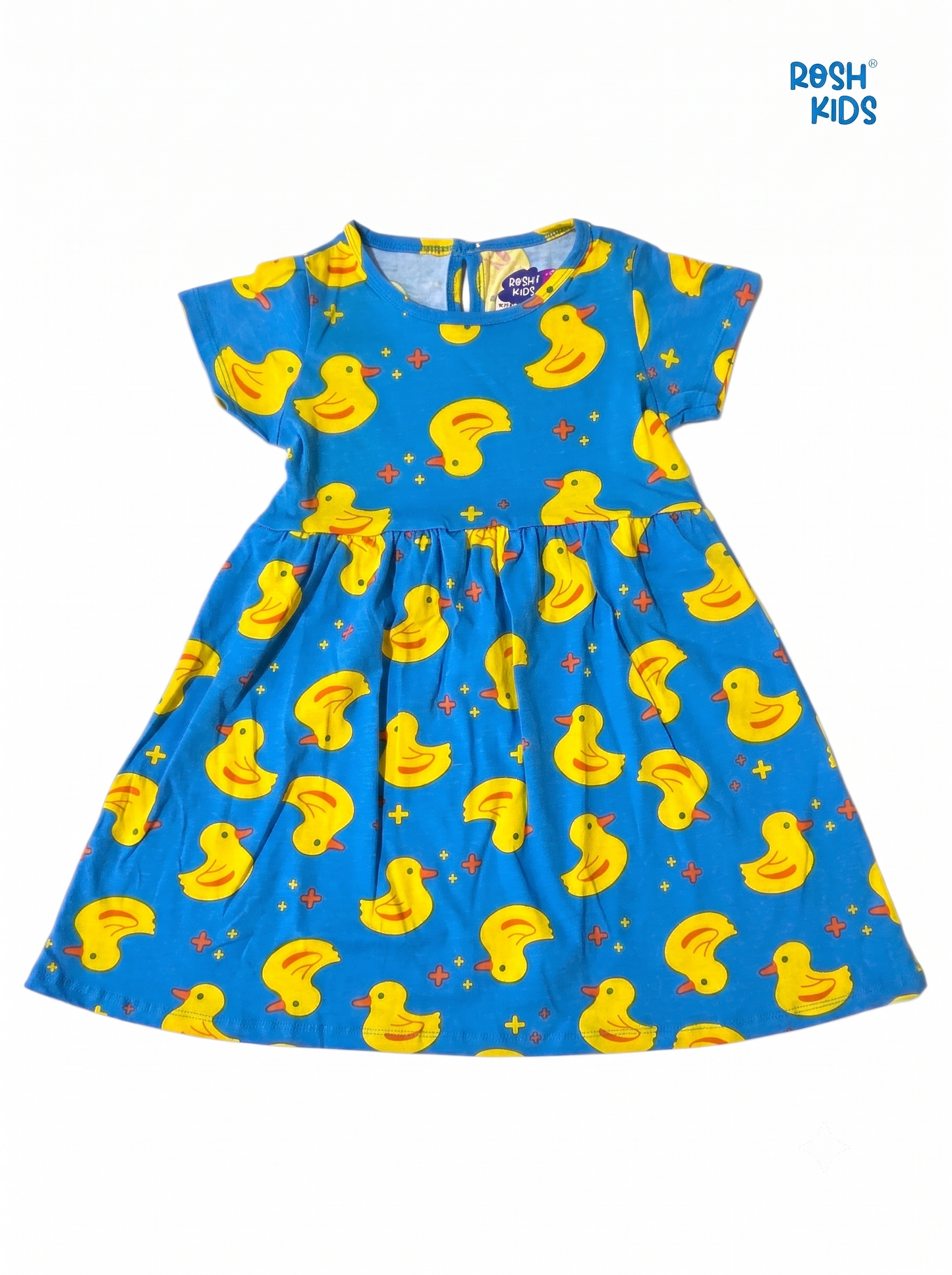 Sunny Ducky - Girls half Sleeve Frock