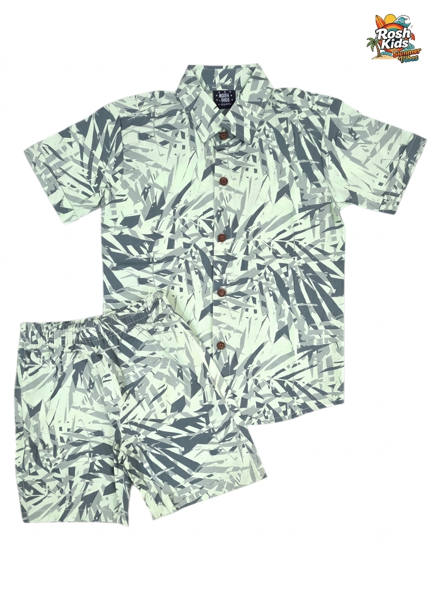 Bamboo Abstract - Boys Cotton Co-ords