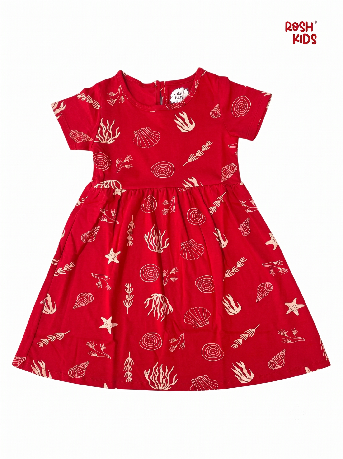 Seaside Shell - Girls half Sleeve Frock