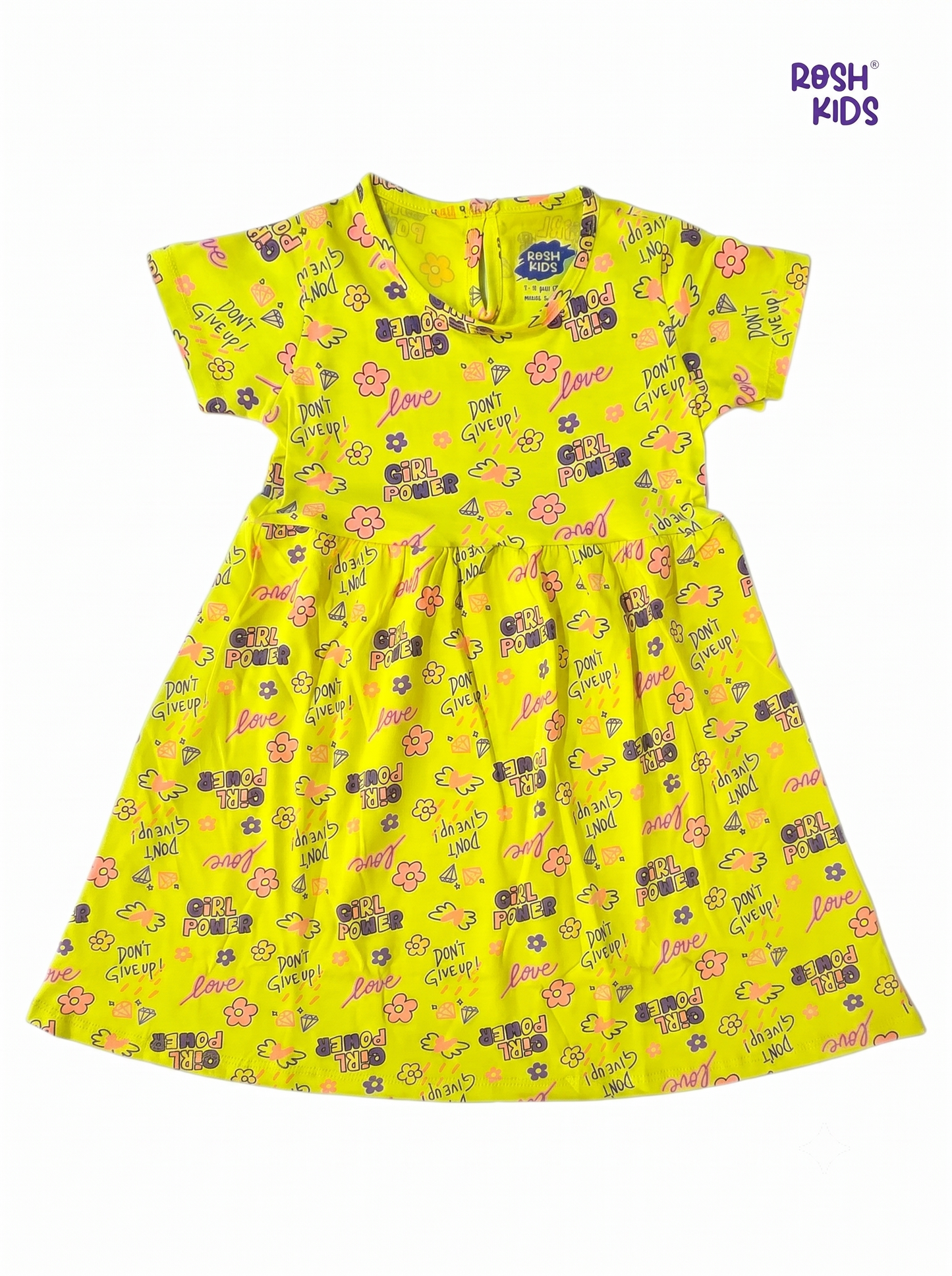 Girl Power - Girls half Sleeve Frock