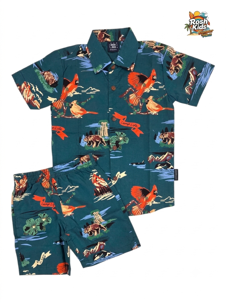 Hawaiian Wildlife - Boys Cotton Co-ords
