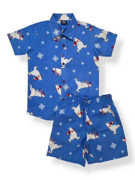 Snow Bear - Boys Cotton Co-ords