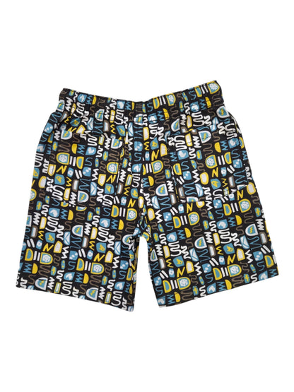 BOLD POP ART BLOCK PRINT-BOYS COTTON SHORTS WITH POCKET