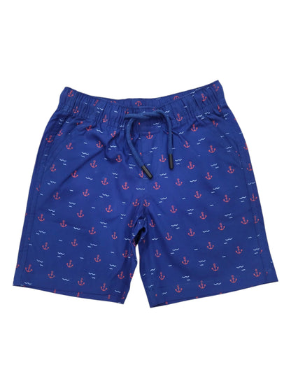 DEEP BLUE SEA ANCHOR SUMMER-BOYS COTTON SHORTS WITH POCKET