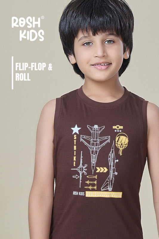 Aircraft - Boys Sleeveless T-Shirt