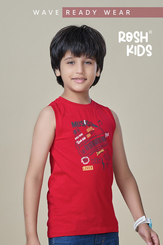 Music Lover - Boys Sleeveless T-Shirt