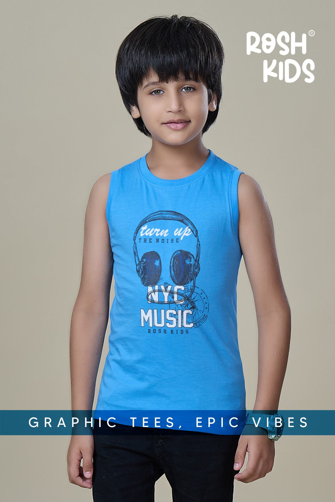 NYC Music - Boys Sleeveless T-Shirt