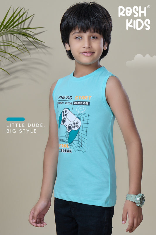 Game on - Boys Sleeveless T-Shirt