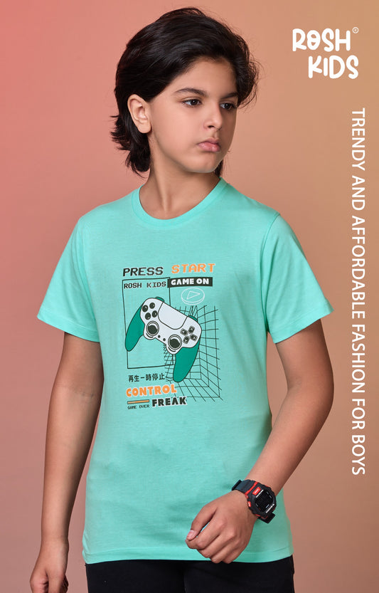 Game on - Boys Half Sleeve T-Shirt
